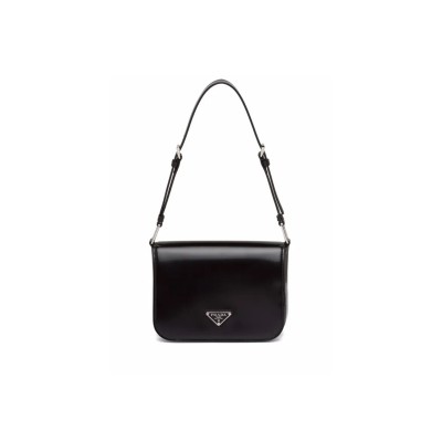 PRADA BRUSHED LEATHER SHOULDER BAG 1BD308 (21*15*6cm) 